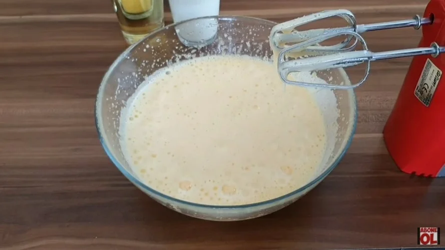 revani keki hazırlanışı