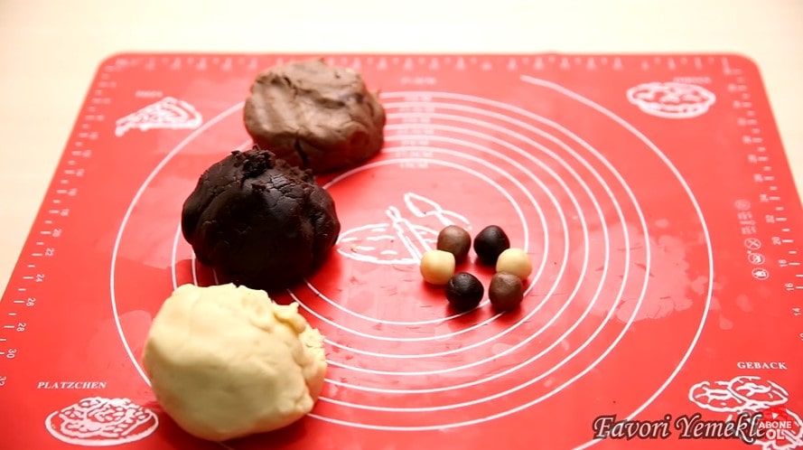 3 renkli kurabiye nasıl yapılır