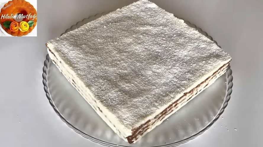 bisküvili kremalı pasta
