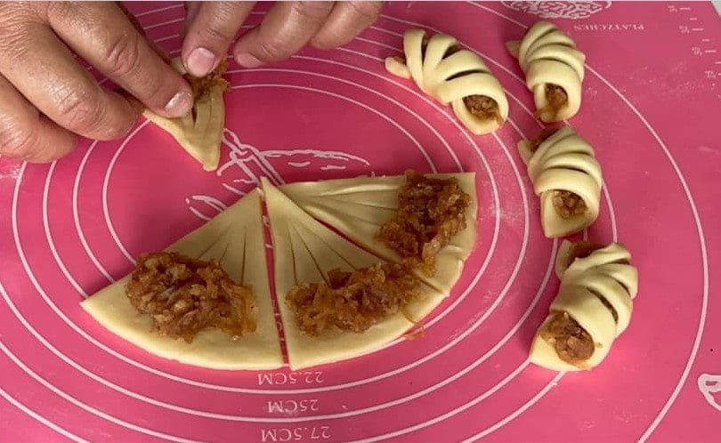 elmalı kurabiye yapım aşamaları