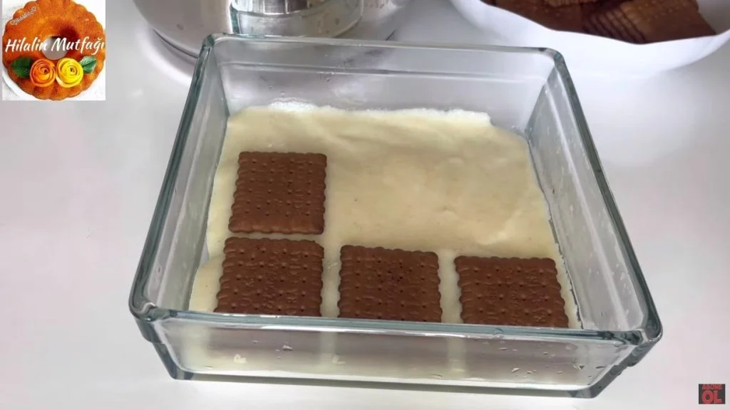 bisküvili muhallebili pasta